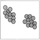 図-2　セメント粒子の分散状態と減水性　混和剤無添加 img