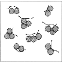 図-2　セメント粒子の分散状態と減水性　AE減水剤添加 img